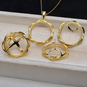 Ensemble d'accessoires DIY en argent S925 4883, perle de 20 mm, coquille de cheval, fond plat, pendentif vide, support de boucles d'oreilles, trouvailles de bijoux - Product Image 5