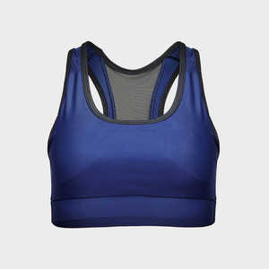 Women's Lightweight High Support Yoga Sports Bra Breathable Quick Dry Solid Color Spandex/Polyester Fabric Customizable Sizes - Product Image 3