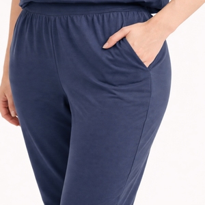 Pantalones Deportivos de Verano para Mujer, Estilo Vintage, Cintura Elástica, Casuales, Transpirables, de Secado Rápido, Ligeros, de Poliéster/Algodón - Product Image 4