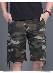 Shorts Cargo Homme Personnalisés en Toile 100% Solide, Coupe Décontractée, Coupe-Vent, Taille Haute avec Cordon de Serrage, Fabrication Pakistanaise, Vente Chaude, OEM - Product Image 5