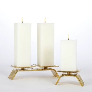 <b>Decorative</b> metal candle stand for dining tables, weddings, and special occasions - Product Image 5