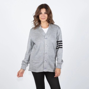 Pulls en cachemire noir tricoté uni, style décontracté simple, avec logo frontal, qualité supérieure, pour sororités, fraternités et universités - Product Image 3