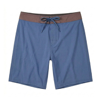 Shorts de surf en velours côtelé écologiques pour hommes, taille haute marron, bleu classique, séchage rapide, avec logo personnalisé, pour l'été