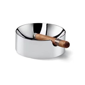 Durable steel <b>ashtray</b> with heat resistant build deep design and stable base ideal for daily indoor outdoor use - Product Image 3