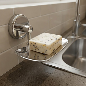Soporte de Jabón de Acero Inoxidable 304 de Primera Calidad para Montar en la Pared con Bandeja de Drenaje, Organizador de Ducha Resistente a la Oxidación, Almacenamiento de Jabón Moderno para Baño - Product Image 3