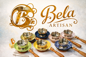 Brûleur à Bakhoor Aromatique en Acier Inoxydable avec Poignée en Bois et Plateau Jaune, Porte-Encens Arabe, Ensemble Mabkhara au Charbon - Product Image 2