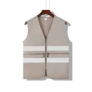 Chaleco de Seguridad de Alta Visibilidad Ignífugo Premium con Doble Barra Reflectante, Ropa de Trabajo FR, Tallas Grandes, para Construcción y Jardinería - Product Image 6