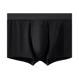 Top Trending Lightweight Breathable Men's Mid-Rise <b>Boxer</b> Shorts Underwear Knitted Spandex/Nylon Material Custom Colors Factory - Product Image 2
