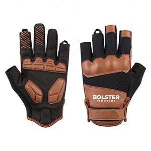 Guantes de Ciclismo Transpirables Alpha Racing con Soporte, Medios Dedos, Antideslizantes, Tejido con Patrón, Recubrimiento de Poliuretano, Antivibración - Product Image 4