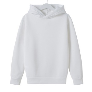 Sudadera con Capucha Blanca para Hombre, Corte Regular, Color Sólido, Informal, de Algodón Tejido, para Otoño - Product Image 1