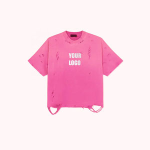 Camisetas Cortas con Serigrafía de Nuevo Diseño, Corte Cuadrado, 100% Algodón, Fabricante de Camisetas Personalizadas, Material de Alta Calidad, MOQ Bajo - Product Image 6