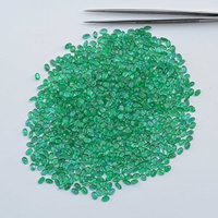 Émeraude zambienne naturelle verte de 3x4 mm, taille ovale facettée, pierre précieuse personnalisée, émeraude à forte demande, livraison internationale sans taxes