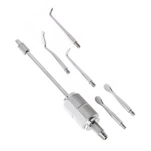 Removedor de Coronas Dentales Manual Ergonómico Profesional, Herramienta Quirúrgica de Acero Inoxidable Duradero con 5 Accesorios de Fijación de Grip Surgical - Product Image 4