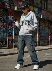 เสื้อฮู้ดดี้ Y2K คุณภาพเยี่ยมสำหรับผู้หญิง ผู้ชาย วัยรุ่นหญิง วัยรุ่นชาย สไตล์สวยงาม เสื้อฮู้ดดี้แนวสตรีทแวร์ - Product Image 3