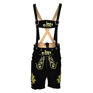 Lederhosen bavaroises sur mesure de qualité supérieure pour hommes, décontractées, taille haute, coupe ajustée, imperméables et écologiques - Product Image 1