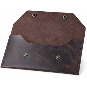 Portefeuille à enveloppes en cuir véritable en gros, fabricant en vrac, organisateur de défi d'épargne de luxe personnalisé LCE-0018 - Product Image 6