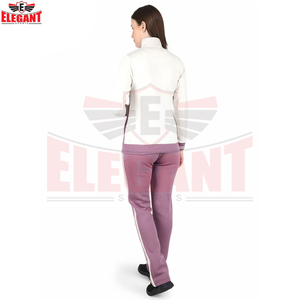 Good Supplier New Arrival Best Seller Comfortable Grey <b>Pink</b> Color Block Hoodie Jogger <b>Set</b> Custom Design Women <b>Tracksuits</b> - Product Image 4