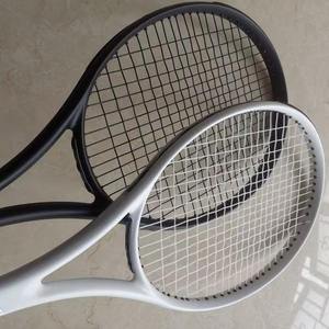 Raqueta de Tenis Portátil de Fibra de Carbono Ligera Personalizada al por Mayor con Red de Nylon, 27 Pulgadas, 55 Libras, Viga de 21mm, Cara de 100cm - Product Image 2