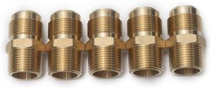 Conexión de latón para tubería, rosca NPT macho, cabeza hexagonal, tipo recto, para fontanería, suministro de agua, baja presión, medida en pulgadas - Product Image 6