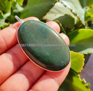 Colgantes de piedra de sangre Collar de Plata de Ley 925 Joyería hecha a mano Colgantes delicados Regalo para mamá Colgantes apilables Regalos de boda - Product Image 2