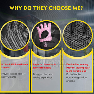 Gants de fitness fabriqués au Pakistan, nouveau design, gants de fitness sur mesure - Product Image 4