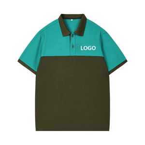 เสื้อยืดแขนสั้นผู้ชายผ้าฝ้าย 100% สไตล์ไฮสตรีท ระบายอากาศได้ดี ปักโลโก้ตามสั่ง สำหรับชุดยูนิฟอร์มบริษัท ชุดทำงาน ชุดกอล์ฟ - Product Image 6