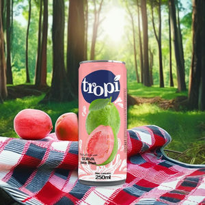 Zumo de frutas y verduras de 250ml al mejor precio, puré de Vietnam, pulpa de bebida, certificado HACCP, lata de aluminio NFC, buen sabor - Product Image 1