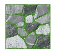 Carreaux de sol en porcelaine polie 400x400 au design pierre moderne, épaisseur 12mm, briques réfractaires robustes pour villas, centres commerciaux et parkings