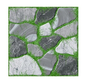 กระเบื้องปูพื้นดินเผากลางแจ้ง400 400x ความหนา12มม. ดีไซน์หินที่ทันสมัยสำหรับที่จอดรถระเบียงด้านนอก - Product Image 3