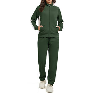 Conjunto de Sudadera con Capucha y Pantalón de Chándal para Mujer, Diseño Perfecto, con Cremallera, Precio Económico al por Mayor, Ropa de Marca de Lujo, de Tela Gruesa - Product Image 2