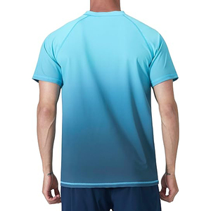 Girls' <b>Neon</b> Yellow Quick Dry Short Sleeve Training T-Shirt Breathable Sport Compression Rash Guard UPF 50 Spandex/Polyester 140g - Product Image 4
