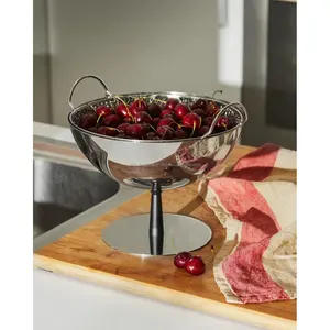 Bol en métal artisanal fait main pour la décoration contemporaine de la maison, bol de présentation pour table de cuisine, noir brillant, motif floral, décoration pour mariage - Product Image 3