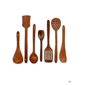 Utensilios de Cocina de Madera, Utensilios de Cocina de Súper Calidad, Cuchara de Madera Personalizada, Juego de Cucharas de Bambú - Product Image 2