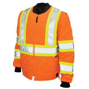 Veste de sécurité réfléchissante haute visibilité personnalisée en gros d'usine, vêtements de travail d'hiver épais à capuche pour unisexe - Product Image 1