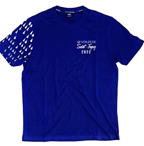 T-shirt décontracté pour homme 100 % coton tricoté à manches courtes 180g, col rond, uni, séchage rapide, respirant, teint en fil, techniques de lavage - Product Image 2