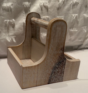 Caddie de rangement de cuisine multifonctionnel en bois brun à un seul niveau, non pliable, best-seller - Product Image 4