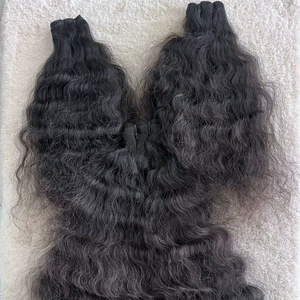 Extensions de Cheveux Indiens Remy de Luxe en Gros, 24 Pouces, 100g, Lisses et Ondulés, Tissage Simple et Double Trame Faite à la Machine - Product Image 6