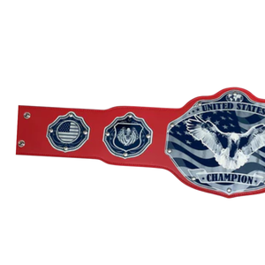 Ceinture de champion de lutte des États-Unis, qualité supérieure, cuir rouge, design aigle, édition collector - Product Image 3