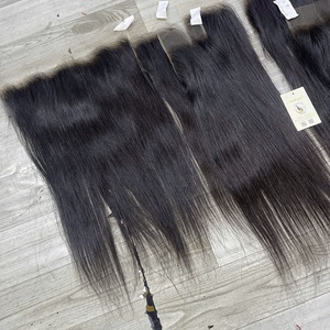 Peluca de Cabello Humano Virgen Natural Negro con Reflejos, Cierre de Encaje HD Transparente, para Mujer Negra, Venta al Por Mayor - Product Image 5