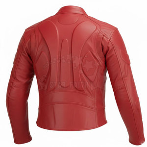 Chaqueta Protectora de Motociclismo Ecológica de Alta Calidad, Cuello Alto, Logotipo Frontal, Cuero Vacuno Transpirable y Personalizable - Product Image 5