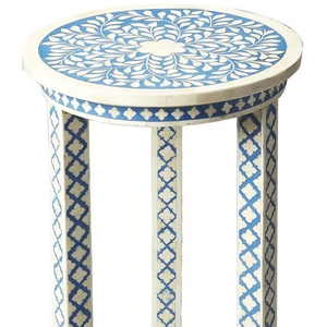 High Demand Eco-Friendly Bone Inlay <b>Round</b> Coffee <b>Table</b> Black <b>White</b> Handcrafted for Home Wedding Diwali Standard Quality - Product Image 1