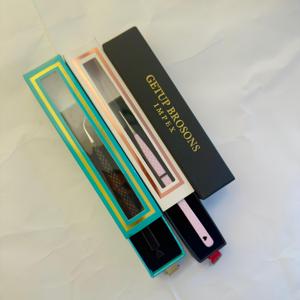 แหนบปลายเรียว/ปลายตรง ทรงเพรียวบาง ยาว สีดำชมพู ป้องกันแม่เหล็ก ปลายเรียบ ทำจากสแตนเลสสตีลไฟเบอร์ ยี่ห้อ GETUP BROSONS IMPEX รับผลิตตามสั่ง ขายส่ง - Product Image 1