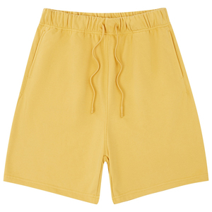 Men's French Terry <b>Shorts</b> Custom Logo Cotton <b>Sweat</b> <b>Shorts</b> Adjustable Mid Waist Drawstring Closure Eco-Friendly Breathable - Product Image 2