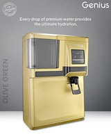 Système de traitement de l'eau par osmose inverse GENIUS à 5 étapes, filtration RO TDS, matériaux de qualité alimentaire, montage mural/sur comptoir, usage domestique