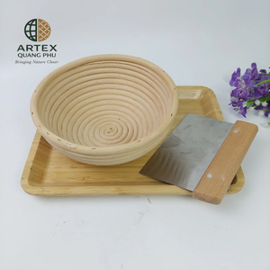 Vietnam Handmade Natural Rattan Oval <b>Bread</b> Proving <b>Basket</b> Set ARTEX QUANG PHU - Product Image 2