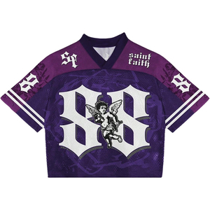 Camiseta de baloncesto de malla con cuello en V, manga corta, estampado por transferencia térmica, absorbe la humedad, transpirable, ropa deportiva unisex para equipos - Product Image 3