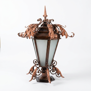 ST M THUT KHP Traditional Wrought Iron <b>Wall</b> Lamp E26 LED Ra90 Gold Multicolored Glass Shade Outdoor Rectangular Design <b>Remote</b> - Product Image 3