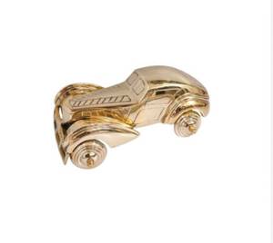 Figurine de voiture vintage élégante plaquée or, décoration artisanale pour table de salon, au meilleur prix - Product Image 4
