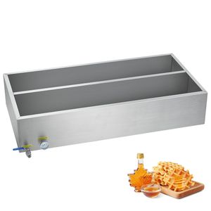 Pentola Industriale da 47 Galloni con Evaporatore Piatto e Termometro, 1 Valvola, 3 Zone di Riscaldamento per Evaporazione di 683 Tazze di Sciroppo d'Acero da 8,8 oz - Product Image 1