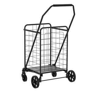 Carrello Pieghevole per la Spesa con Ruote Girevoli a 360 Gradi, Carrello Portaoggetti con Ruote Rotanti a 360 Gradi, Carrello Girevole - Product Image 3